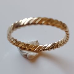 Gold Ring Rope twist design