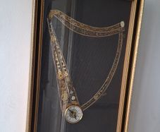 Vintage John Ammon 1918 harp clock