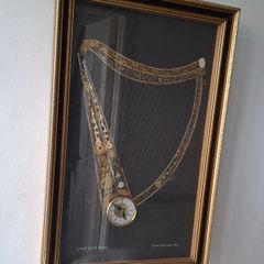 Vintage John Ammon 1918 harp clock