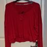Red PJ top size M Image 2