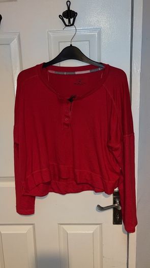 Red PJ top size M