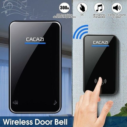 High Quality Waterproof Plug In Wireless Door Bell Doorbell Ring Chime 300M Portable New