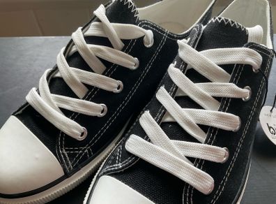 New Look black canvas low top trainers NWT  UK 5 / EU 38