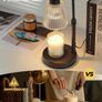 Candle Warmer Lamp with Timer, Birthday Gifts for Women Home Decor 24h Cycle Timer Dimmable Wax Melt Warmer with 2 Bulbs, Fall Decor for Home Living Room Halloween Decorations Gifts for Mom Image 2