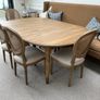 BENCH  Toffee Linen with Oak Legs Image 2
