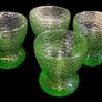 Vintage Harrods Green Textured Glass Bowls/Glasses Image 10