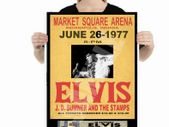 ELVIS PRESLEY Concert Poster Last Concert Market Square Indianapolis 1977 Reproduction