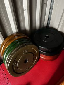 150kg olympic bumper weight set