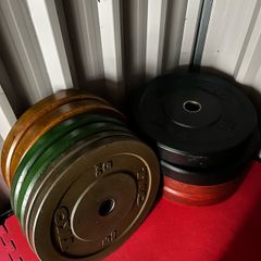 150kg olympic bumper weight set