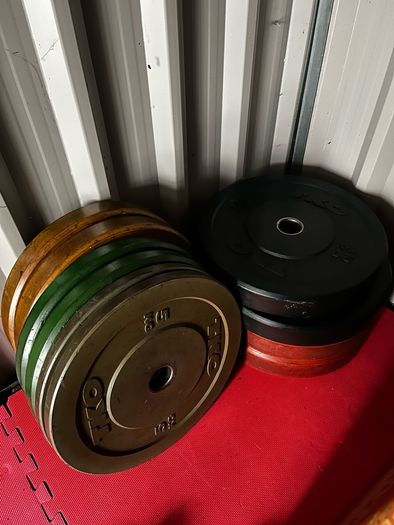 150kg olympic bumper weight set