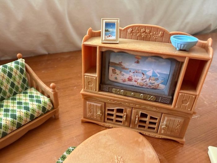 Sylvanian Families Comfy Living Room + Kitchen Island Set