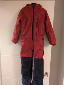 Kids Ski Suit - Maroon/Navy Blue - Size 10 years