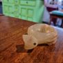 Hand-carved marble/alabaster turtle ashtray or ornament Image 3