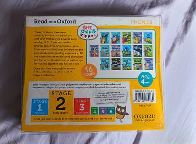 Biff, Chip and Kipper series Stage 2 Read with Oxford 16 Books Collection Set