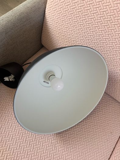 Ikea ceiling lamp black new never used include bulb