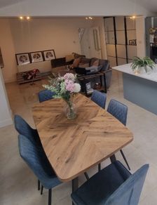 Next Bronx Herringbone Dining Table