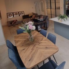 Next Bronx Herringbone Dining Table