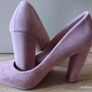 New Look Wide Fit Pink Suede Court Shoes - Size 5/38 Image 5