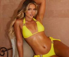 ASOS Moda Minx yellow bikini Size XL UK16/18