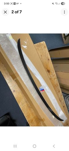 Genuine BMW G30 Carbon Fiber M-Performance boot lip spoiler