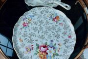 Staffordshire Cake Plate/Cake Slice Server/Sandwich Trays