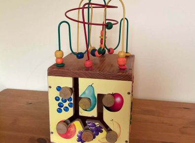 Wooden Activity Cube | Interactive Childrens Toy