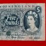 1960s Bank of England 5 Pound Note Image 3