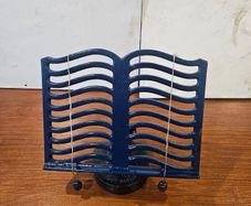 vintage iron book stand
