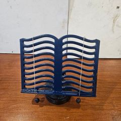 vintage iron book stand