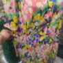 Vintage colourful print dress Paris Image 7