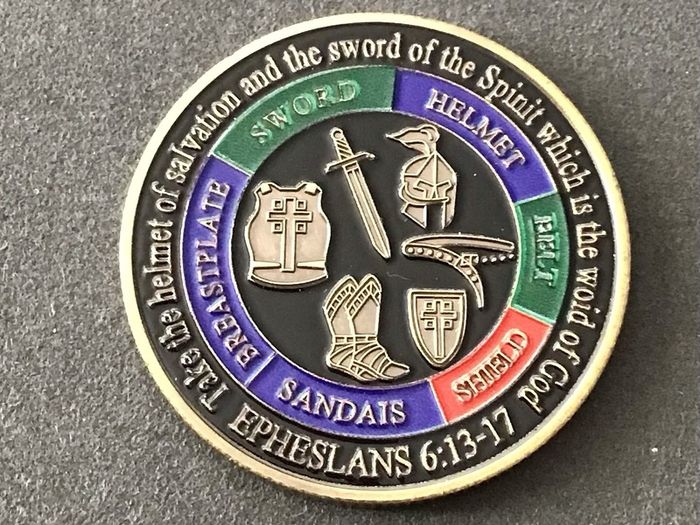 Christian Challenge Coin Armour Of God
