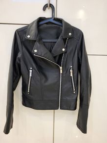Leatherette Biker Jacket