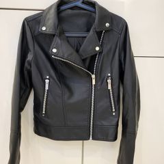 Leatherette Biker Jacket