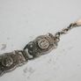 Vintage Turkish Silver Filigrane Depose Paris Souvenir Bracelet 8" Image 4