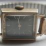 Vintage  Ladies  Gold Plated TISSOT Swiss Made Mechanical Square Tank Watch (works well) Image 7