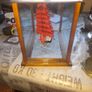Large Old Ship in a large Glass Case Lovely Display Image 3