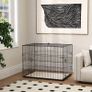 Dog Crate Medium Large Dogs 91cm X 62 X 68cm, Black Range Sizes Image 9