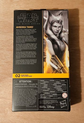 Star Wars Ahsoka Tano 6" Scale Black Series New & Unopened