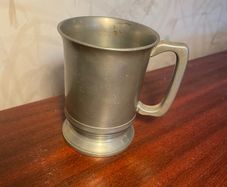 Vintage Crown Rose Sheffield Pewter Tankard