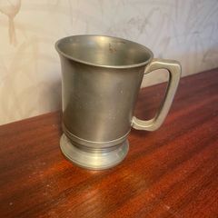Vintage Crown Rose Sheffield Pewter Tankard