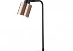 Antique Copper Floor Lamp and Table Lamp Set