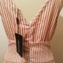 Pretty Little Thing Rust Stripe Tie Waist Dress New With Tags  Size UK12 CAN POST Image 7