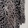 Black Lace top with applique silver ribbon and sequins Image 6