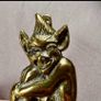 Antique brass imp door knocker ( Cornish pixie) Image 2