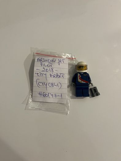 Lego City Airshow Jet Pilot minifigure