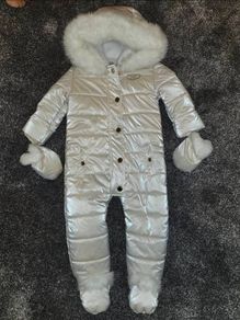 River Island baby girl pramsuit/ winter suit/