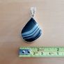 Onyx and silver pendant (BN) Image 5
