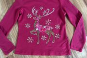 Monsoon Christmas embellished top age 9-10 worn once excellent condition!