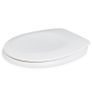 Slow Close White Toilet Seat Image 3