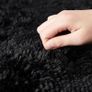 NEW SALE | Rugs Living Room - Modern Black Area Rugs for Bedroom Non Slip -Super Soft Fluffy Shaggy Thick Pile Small Rug Non-Shedding Easy To Clean, 50cm x 80cm Image 4